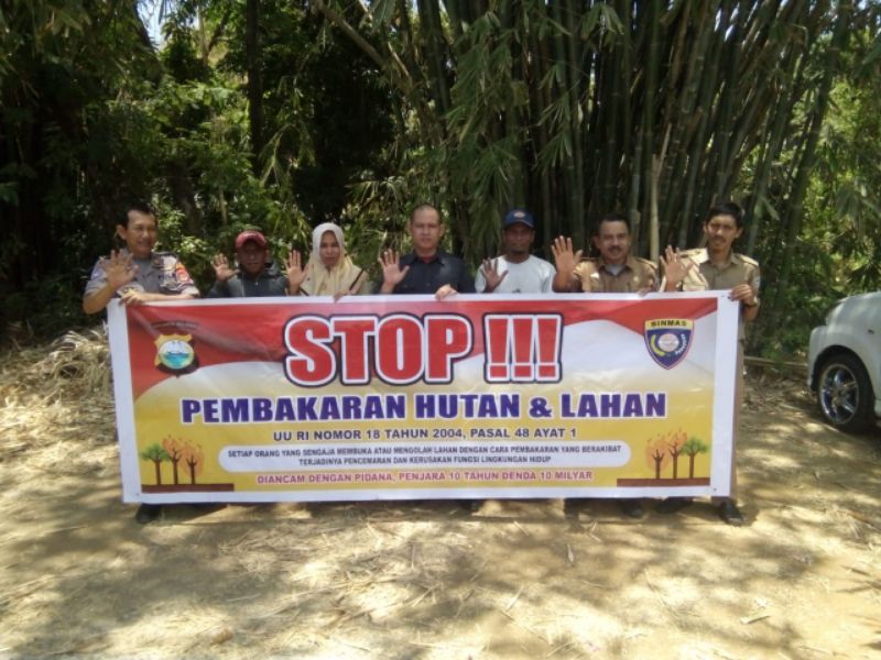 Cegah Kebakaran Hutan, Begini Himbauan Kasat Binmas Polres Pangkep pada Masyarakatnya