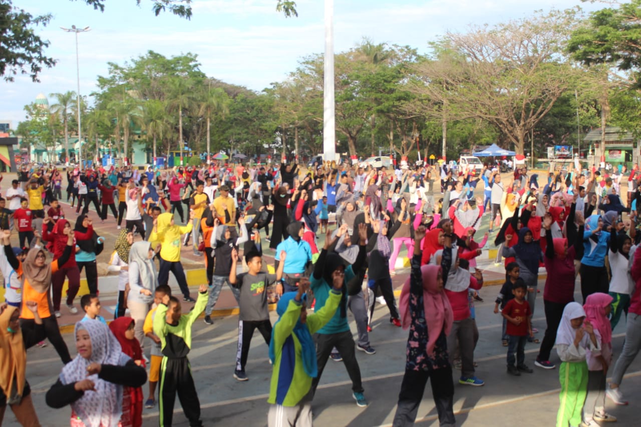 Kapolres Pangkep Hadiri Car Free Day