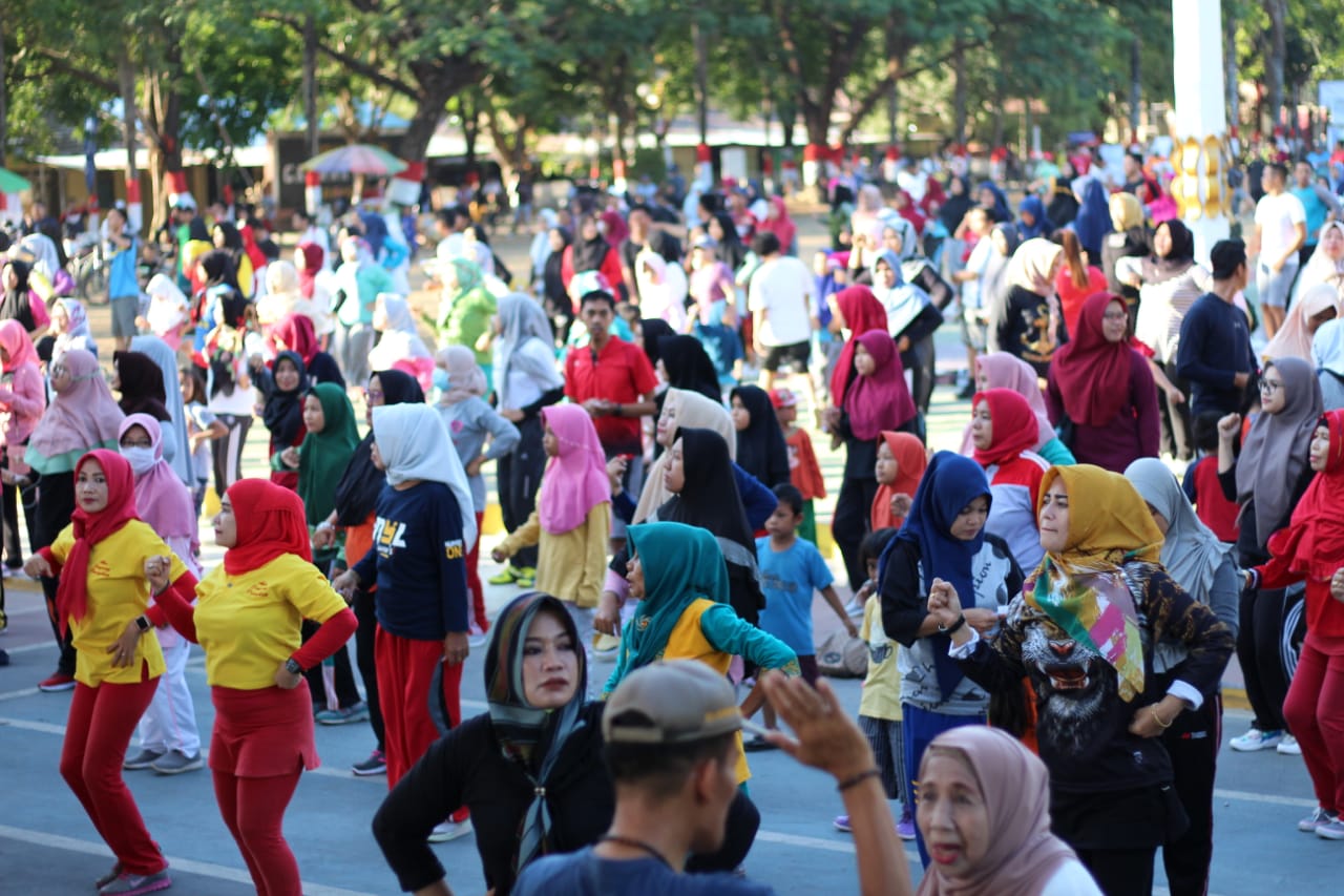 Ikut Car Free Day, Masyarakat Pangkep Deklarasi Dukung Pelantikan Presiden dan Wapres Terpilih