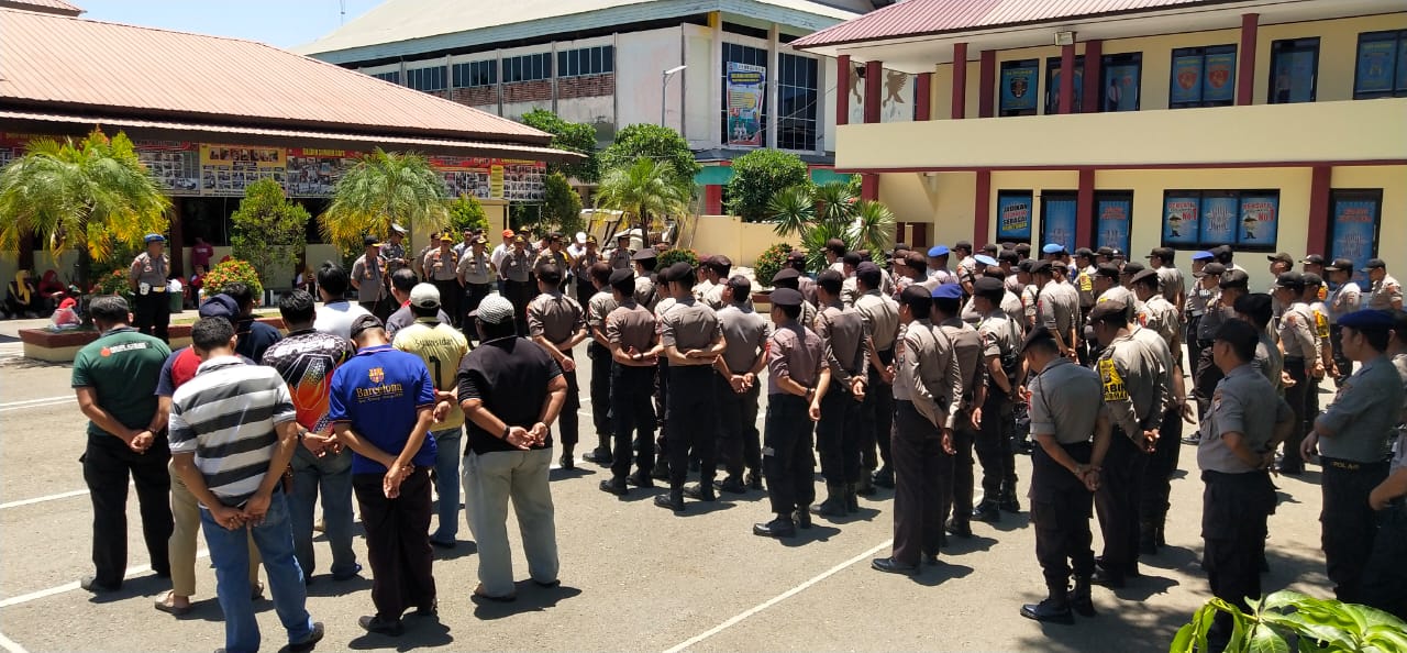 Detik-detik Pelantikan Presiden, Polres Pangkep Maksimalkan Pengamanan Kantor DPRD