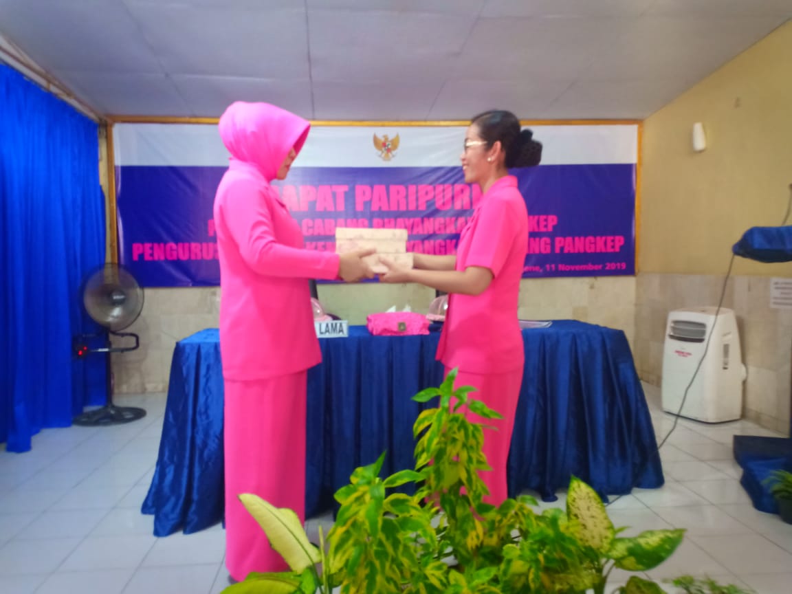 Pengcab Bhayangkari Pangkep dan Pengcab Yayasan Kemala Bhayangkari Gelar Paripurna Perdana