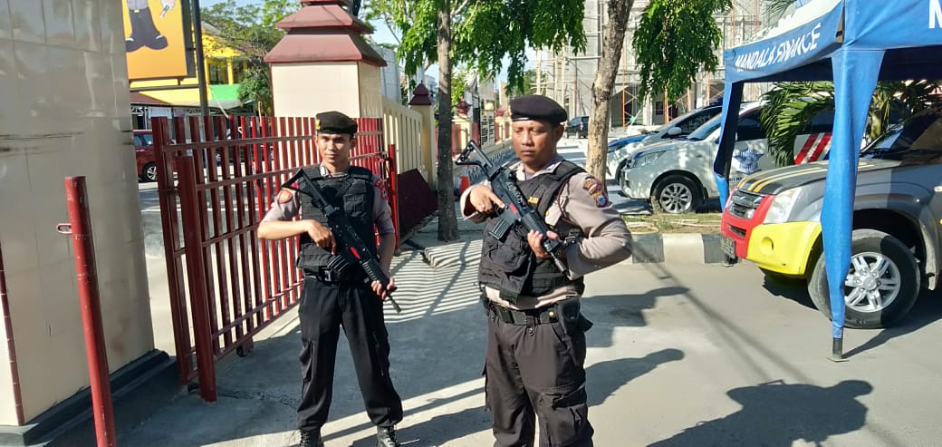 Meski Kondusif, Polres Sidrap Tetap Perlakukan Pengamanan Ketat di Mako dan Polsek