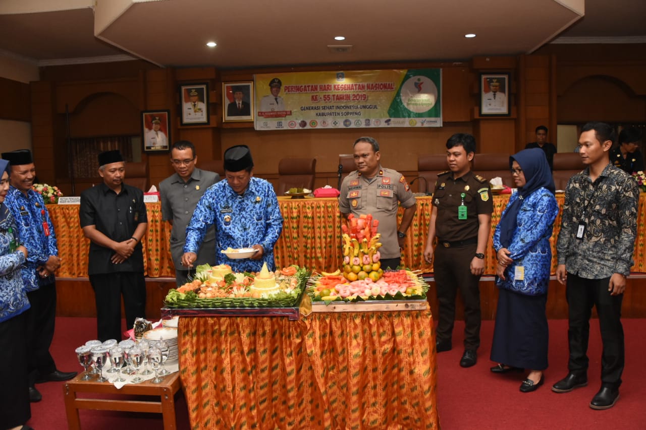 Lomba Menu Sehat di Puncak HKN di Soppeng. Bupati Harap Produk Kuliner Masyarakat Bisa Bernilai Ekonomis