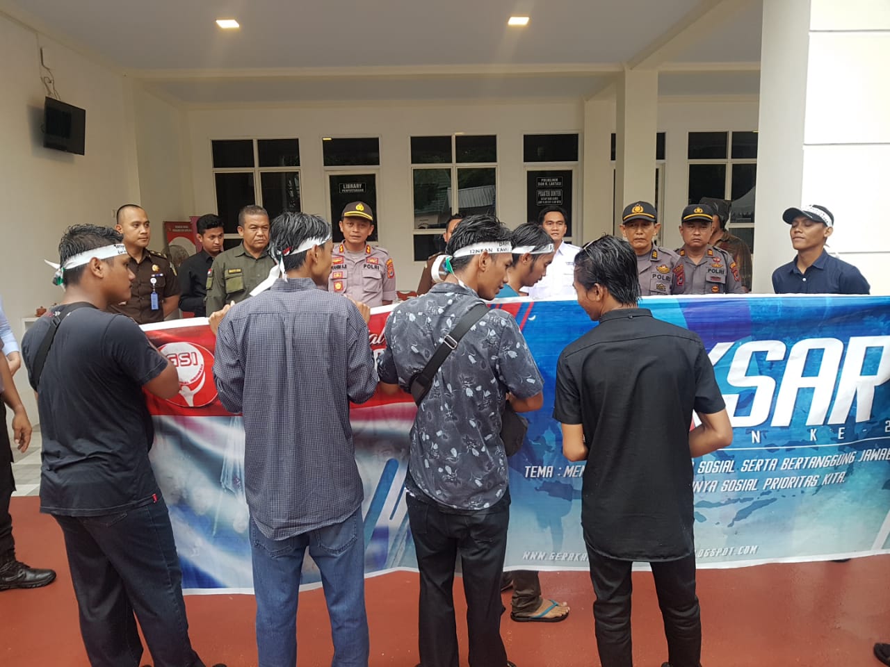 Kapolres Pangkep Siap Bersinerji Mahasiswa Tindaki Laporan Jika Ada Pelanggaran