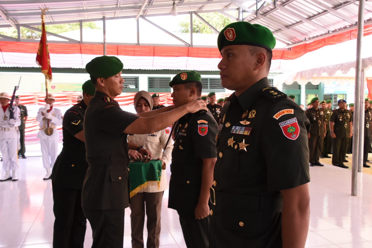 Danrem 141 Toddopuli Resmi Serahterimahkan Dandim 1423 Soppeng