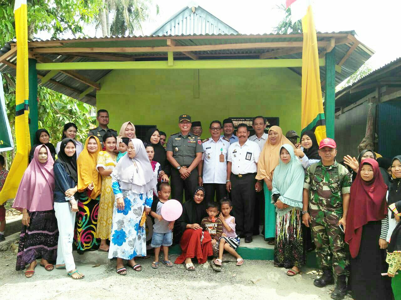 Dandim 1420 Resmikan dan Serahkan Rumah RTLH Binter Terpadu