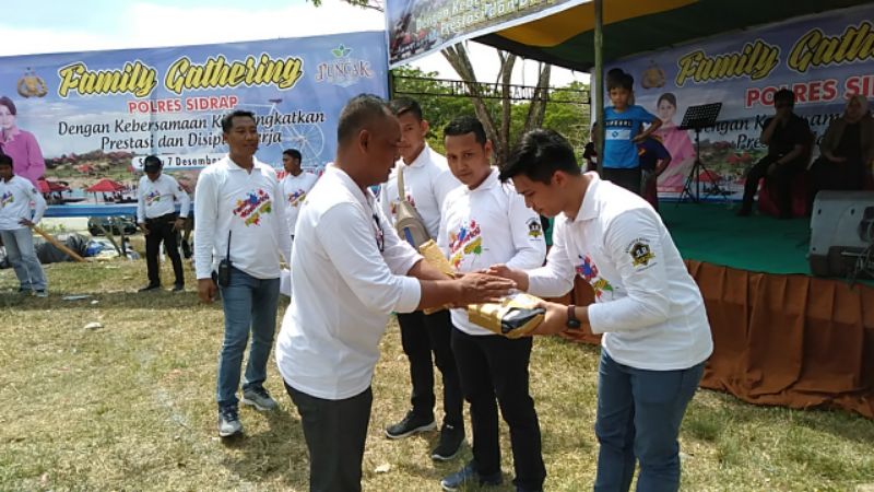 Di Family Gathering Polres Sidrap, Mapolsek Ini Paling Banyak Ketiban Rezeki Nomplok