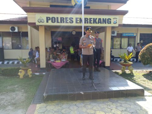 Kapolres Enrekang Pimpin Apel Gelar Ops Lilin 2019. Ini Penekanan Kapolri