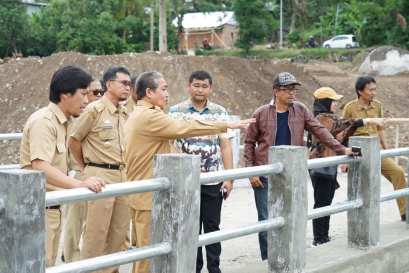 Pastikan Rampung Tepat Waktu, Bupati Sidrap Sidak Kembali Rest Area