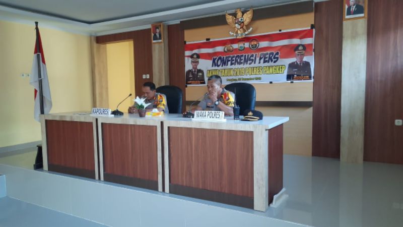 Kapolres Ibrahim Aji Rilis Penanganan Kasus di Pangkep Sepanjang 2019. Berikut Datanya…