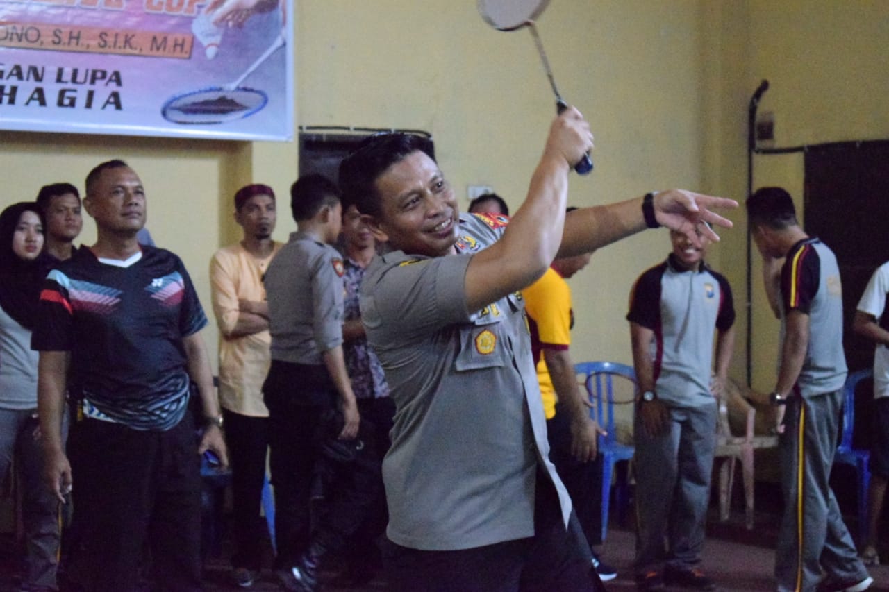 Kapolres Cup 2020 Kejuaraan Badminton Resmi Dibuka. Ini Harapan Kapolres Sidrap