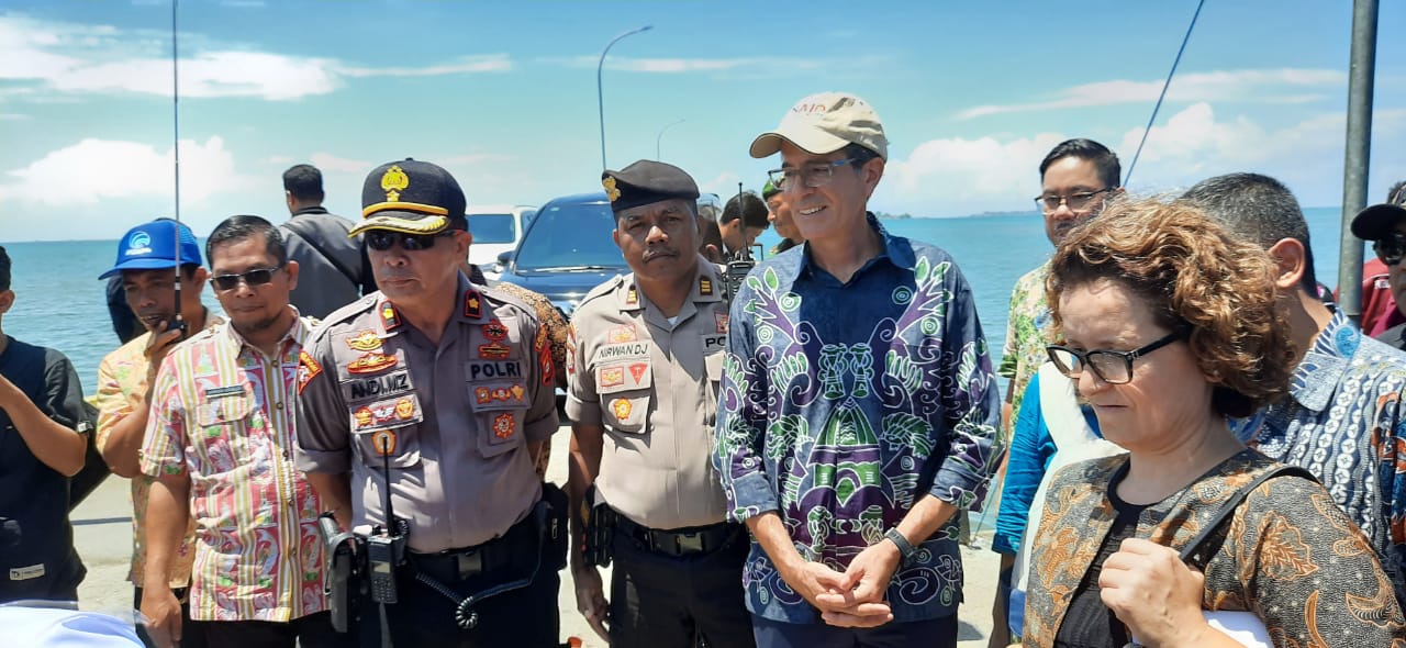 USAID Berkunjung ke Pulau Sabutung, Kabag Ops Pimpin Pengamanan