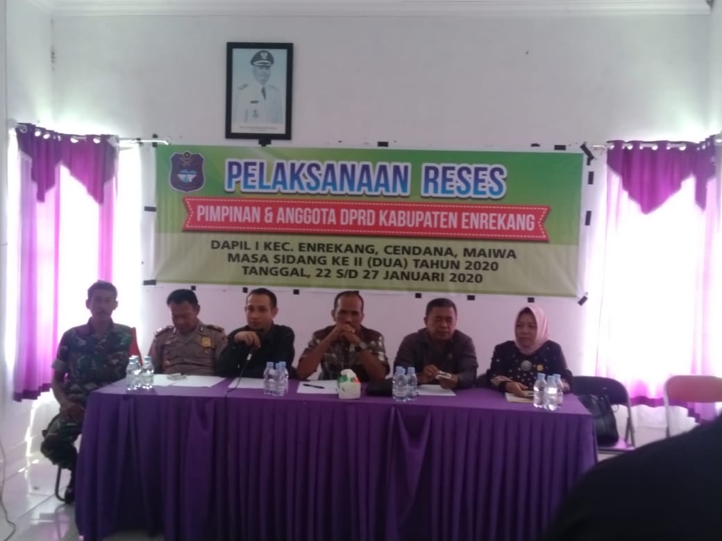 Kapolsek Maiwa Kawal Reses Pimpinan dan Anggota DPRD Enrekang