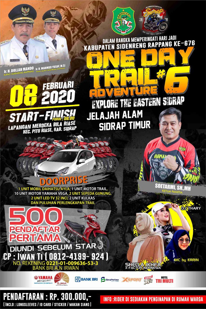 Explore The Eastern Sidrap 2020, Komunitas Motor Trail Siap Gelar Event One Day Trail Adventure 6 