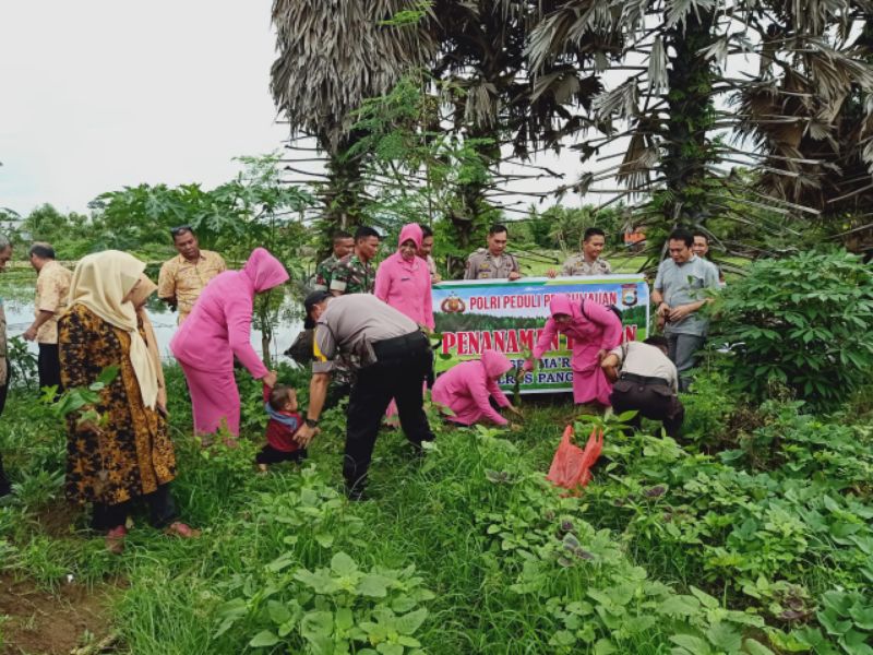 Tanam 1.500 Pohon Mangrove Cara SatPolairud Polres Pangkep Lanjutkan Program Kapolri