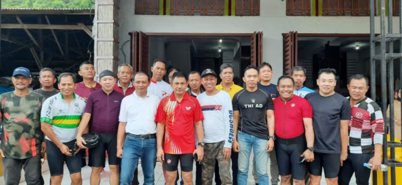 Gowes Kapolda Sulsel, Puluhan Personil Polres Pangkep Amankan Jalur