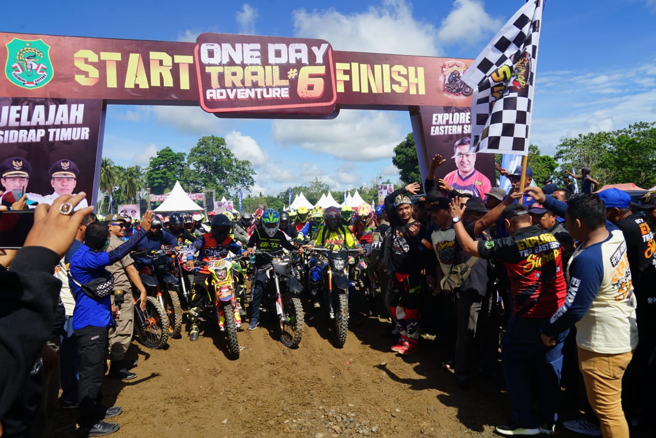 Luar Biasa, Ribuan Rider Jejaki Bumi Sidrap di Event One Day Trail Adventure Part VI