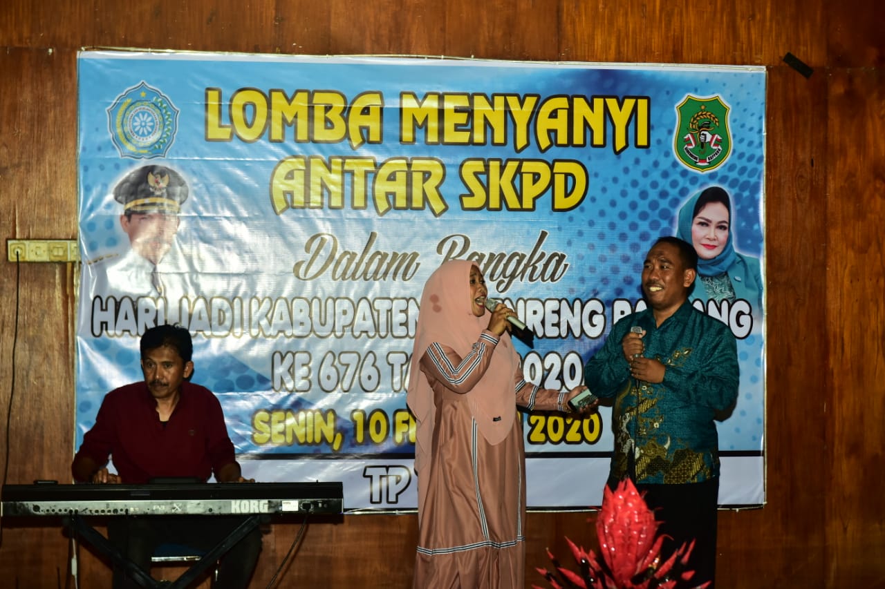 Lomba Nyanyi Antar SKPD Pemkab Sidrap Warnai Harlah ke-676