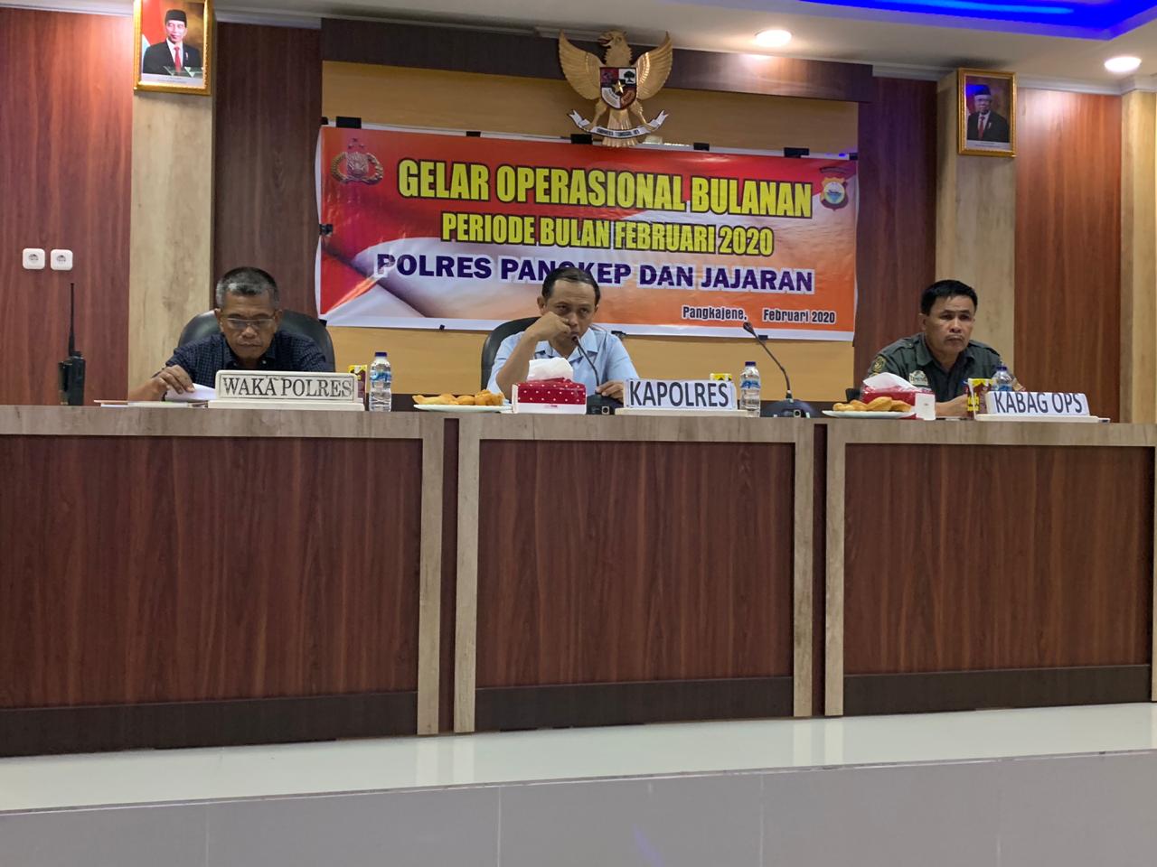 Evaluasi Kinerja Selama Sebulan, Ini yang Dilakukan Kapolres Pangkep