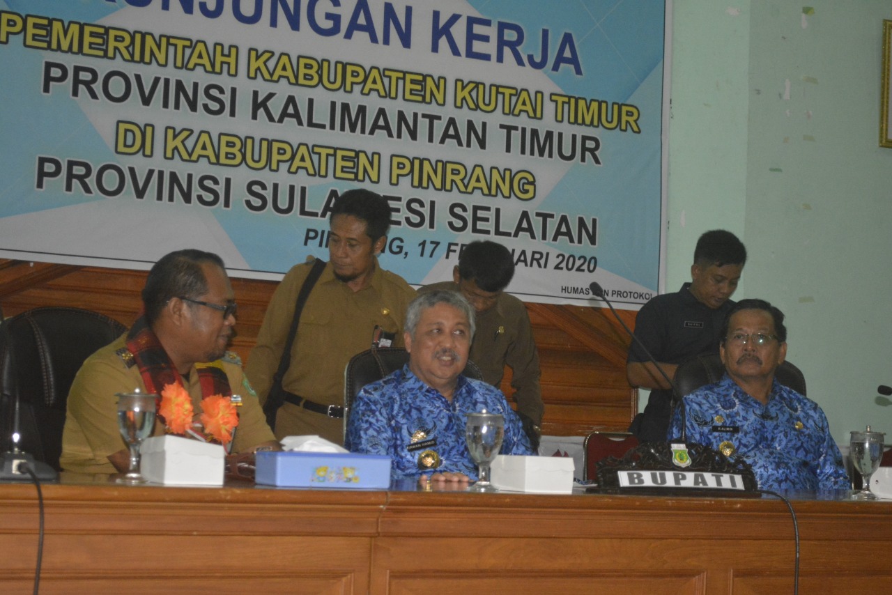 Pemkab Kutai Timur Berguru di Kabupaten Pinrang. Ini Agenda MoU yang Digagas