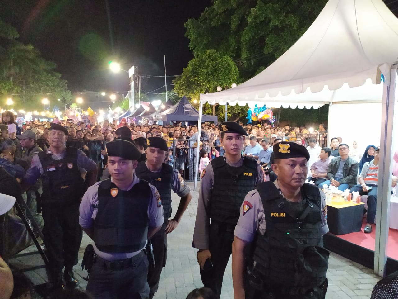 Personil Polres Sidrap Sukses Kawal Panggung Hiburan Rakyat di Panker