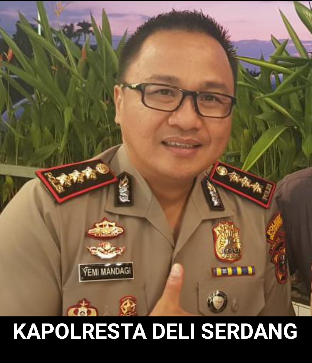 Kapolresta Deli Serdang Pimpin Sterilisasi Fogging Serentak Disinfektan