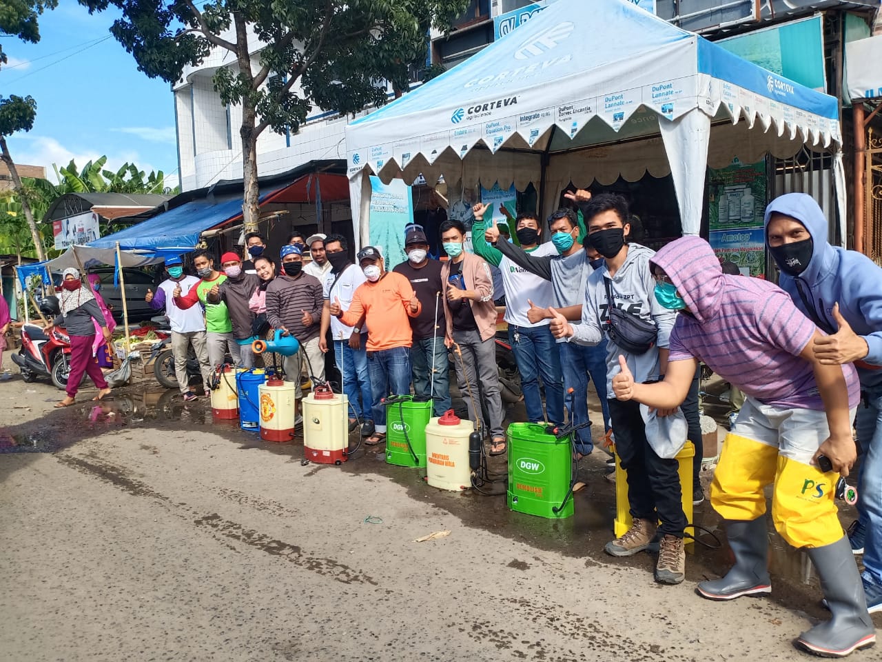 Hari Ini, Tim Gugus Tugas Penanggulan Wabah C19 Gelar Penyemprotan Serentak