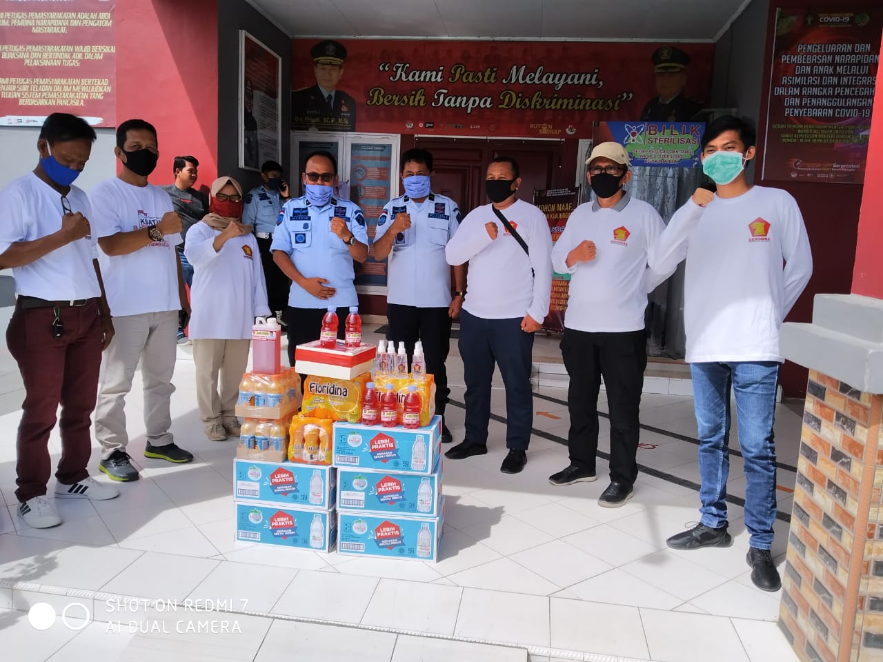 Bantu Pencegahan Covid-19 Di Rutan Sidrap, Gerindra Berikan Bantuan Kebutuhan Penanganan Wabah