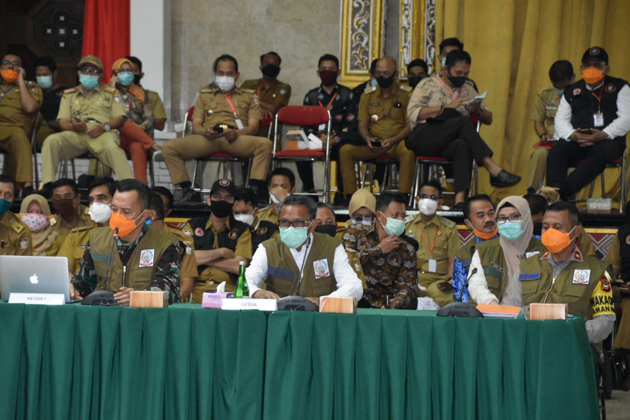 Persiapan PSBB, Gubernur dan Forkopimda Sulsel Gelar Rakor Gugus Tugas Covid-19 di Makassar