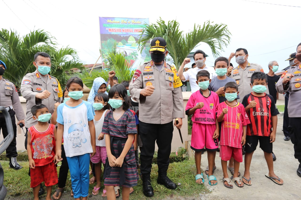 Kapolda Sumut Silaturahmi Kamtibmas di Masjid Nurul Iman Desa Helvetia