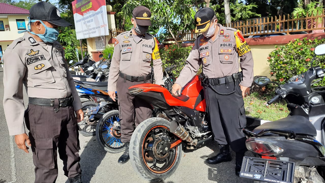 Hari ke 6 Ramadhan, Polisi Amankan 60 Sepeda Motor yang Meresahkan Warga