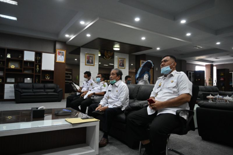 Bupati Sidrap Vidcon Dengan BPK Sulsel, Bahas Kelanjutan Audit LKPD