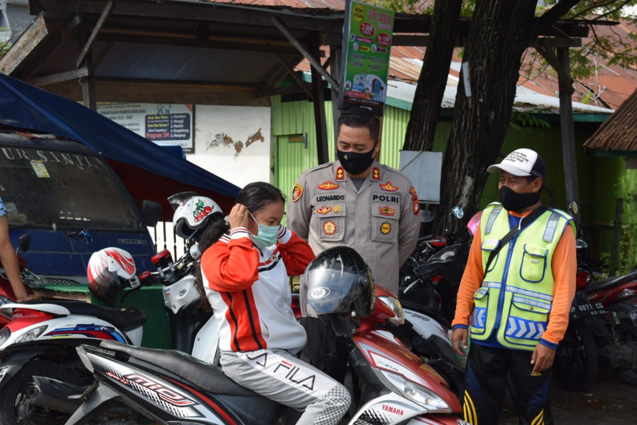 Operasi Gabungan Polres Sidrap Tindak Tegas Warga Tak Pakai Masker