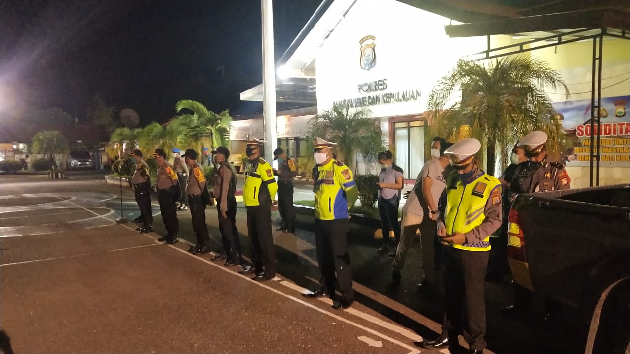 Polres Pangkep Gelar Apel Pengamanan Malam Takbiran Idul Fitri