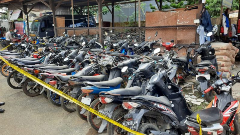 Hari ke 10 Ramadhan, Operasi di Polres Pangkep Jaring 74 Motor 