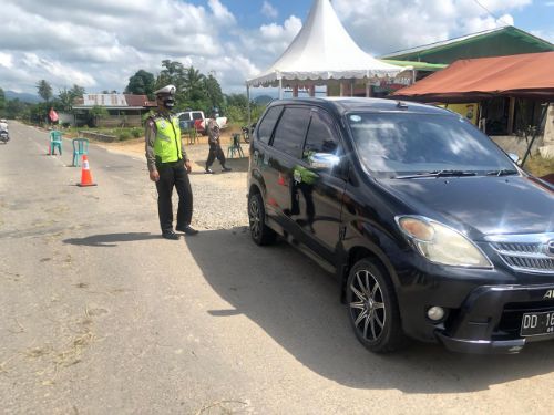 Ops Ketupat Covid 19, Satuan Lantas Polres Enrekang Perketat Wilayah Perbatasan