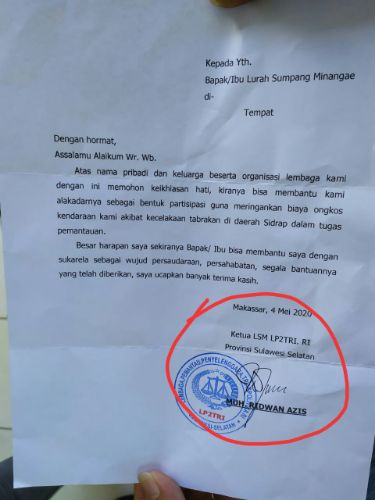 Korwil Sulsel LSM LP2TRI RI Disoroti Publik Gegara Hal Ini