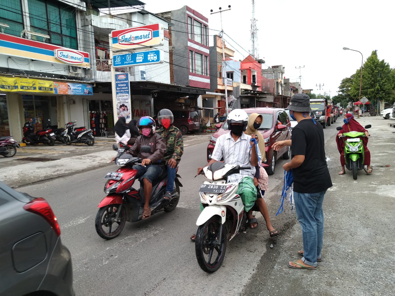 Karang Taruna dan Komunitas JJS Diajak Peduli Berbagi Masker