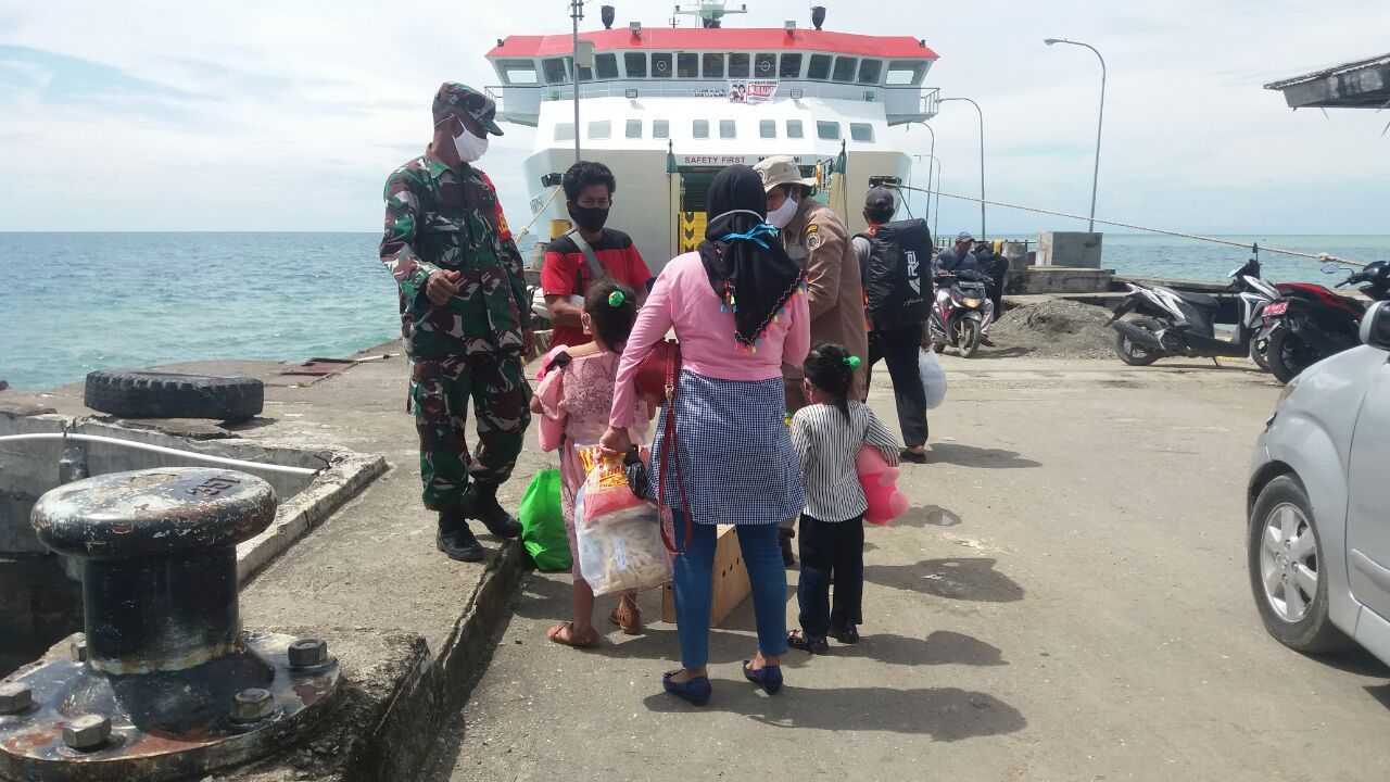 TNI Pantau Aktivitas Pelabuhan Laut Bangsala’e