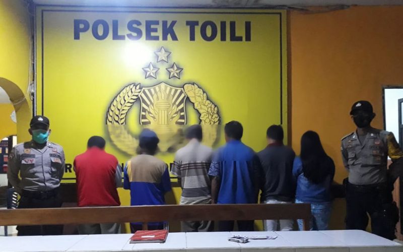 Razia Pekat Polsek Toili Jaring Pelaku 303 dan Pasangan Bukan Suami Istri