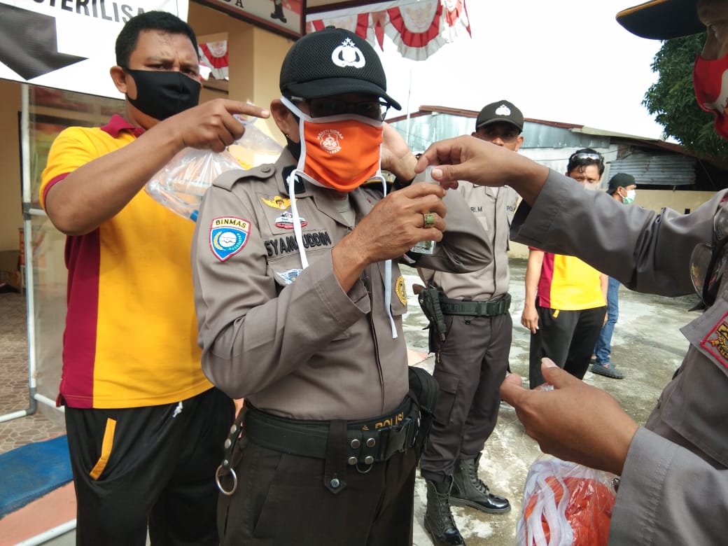 Kapolsek Baranti Sidrap Ingatkan Personilnya Mengutamakan Kesehatan Saat Bertugas