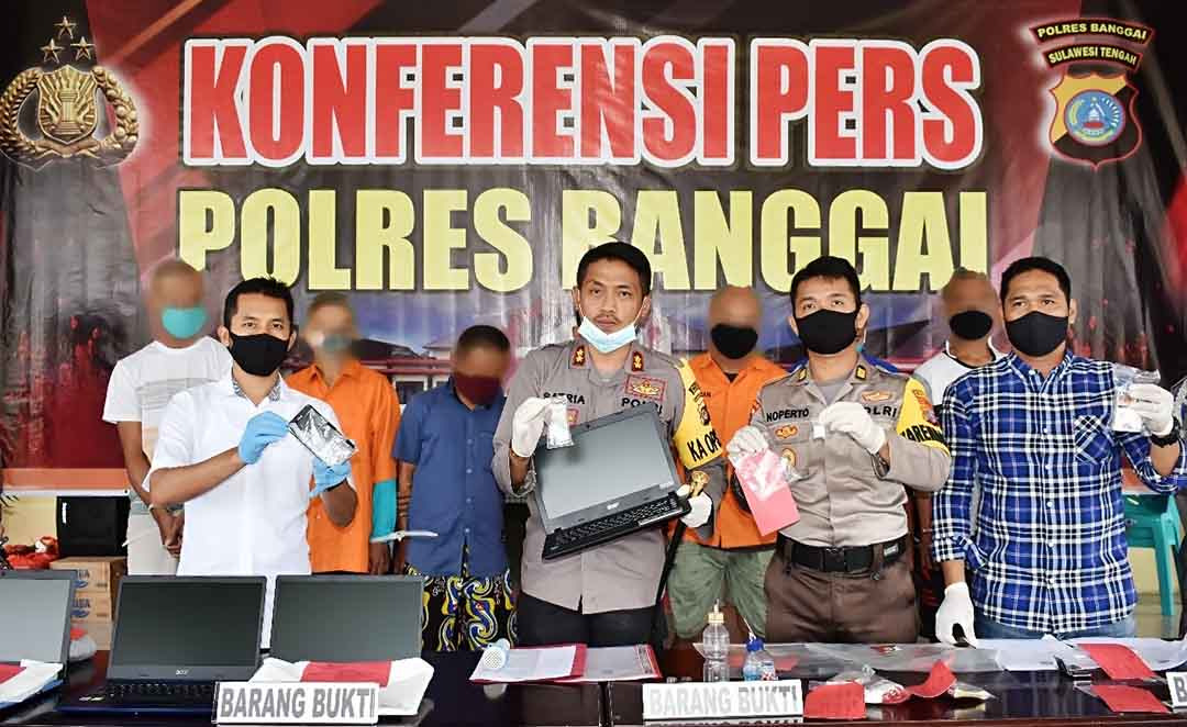 Kapolres Banggai Rilis 3 Kasus Menonjol Selamat Sebulan