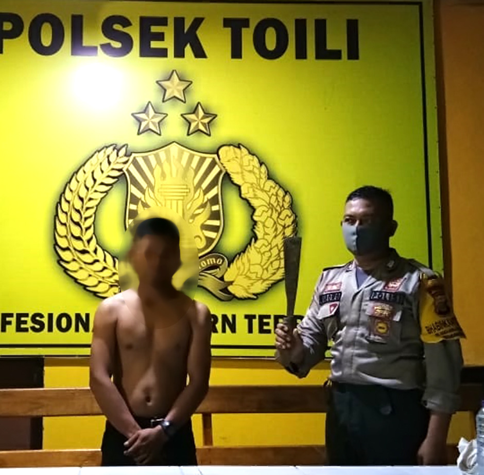 Mengamuk dan Bawa Sajam, Pemuda Mabuk di Moilong Diamankan Polisi