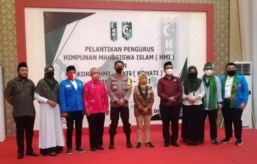 Kapolres Banggai Hadiri Pelantikan Pengurus HMI dan KOHATI