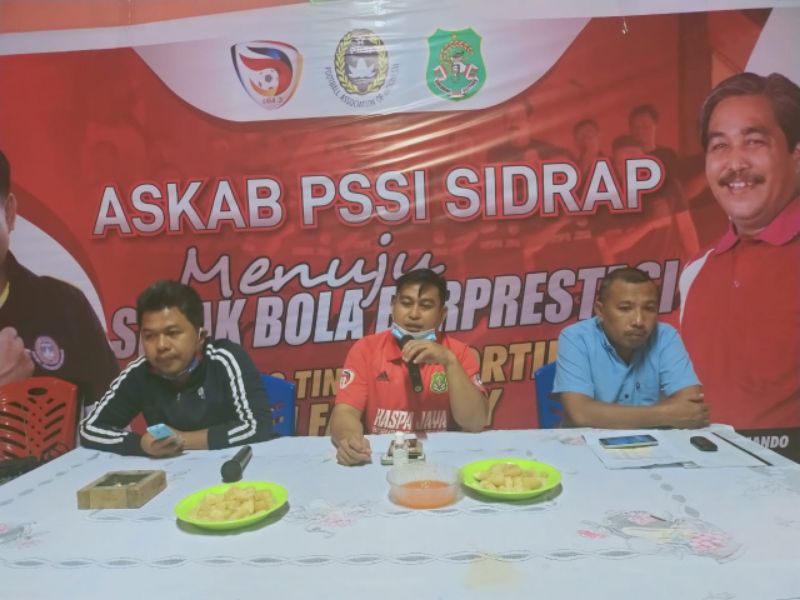 Bahas Kelanjutan dan Regulasi Liga 1 Sidrap, Askab PSSI Kabupaten Gelar Rakor