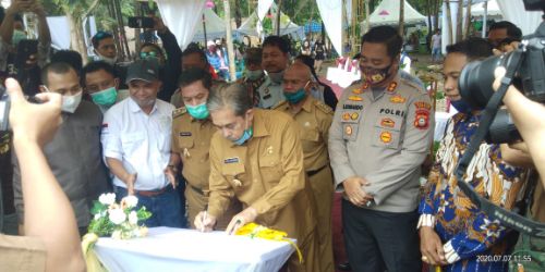 Bupati dan Wabup Bersama Kapolres Resmikan Wisata Permandian Pammase Dewata