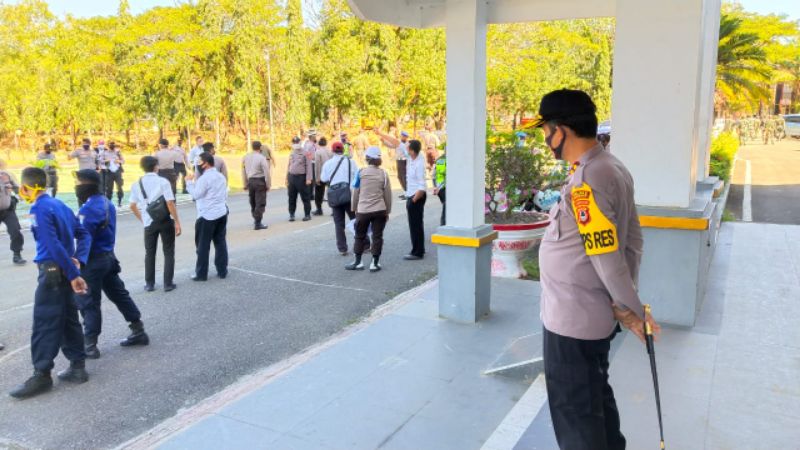 Tolak Pelantikan Ketua STAI DDI Pangkep, Polres Pangkep Perketat Pengamanan Aksi Mahasiswa