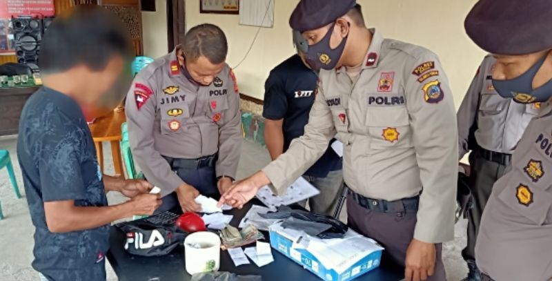 Kasat Sabhara Polres Banggai Gerebek Lokasi Judi Togel di Luwuk