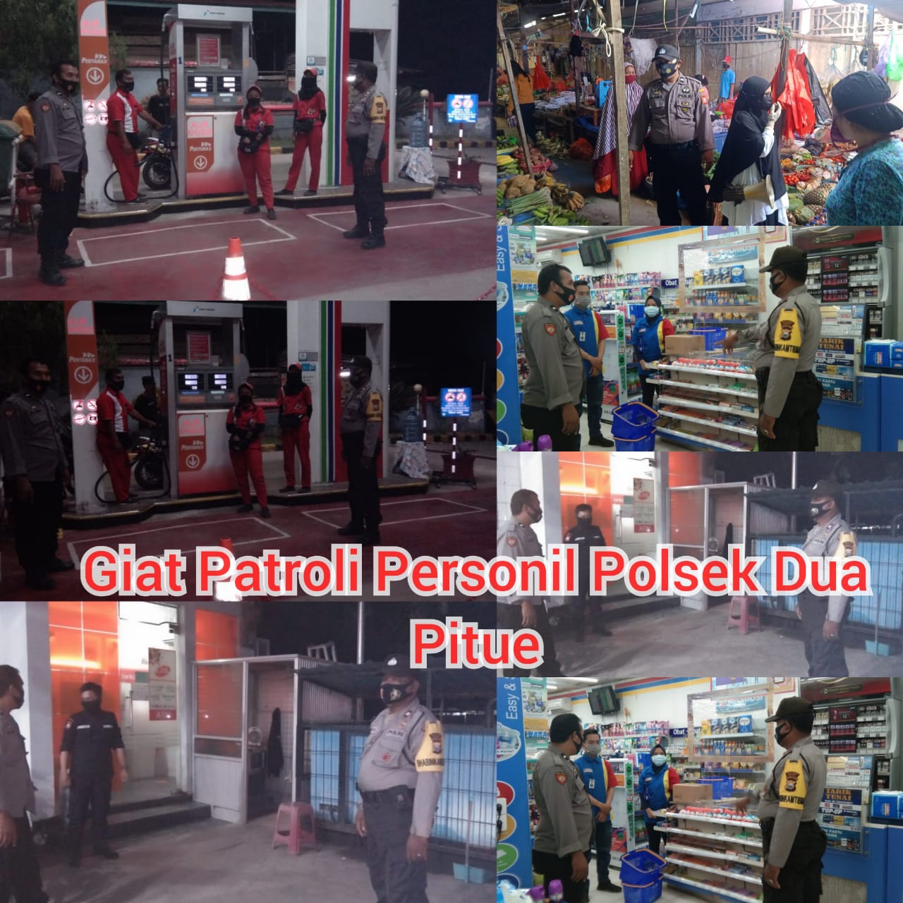 Giatkan Patroli Blue Light Cara Efektif Kapolsek Dua Pitue Sidrap Tekan Kriminal Ditengah Pandemi