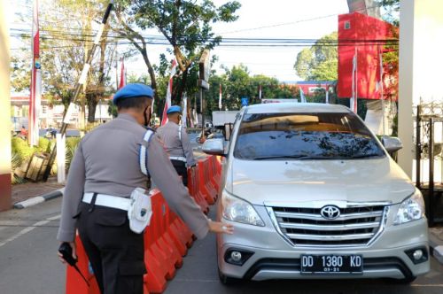 Personil Polda Sulsel Didisiplinkan soal Protokoler Kesehatan oleh Provost Polda Sulsel